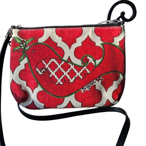 Brighton Peace Love Dove Pouch Crossbody Handbag. Holiday Flare - Picture 7 of 7